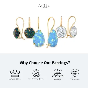 Stud Round Gemstone 12 mm Earrings