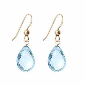 Swiss Blue Topaz Earrings