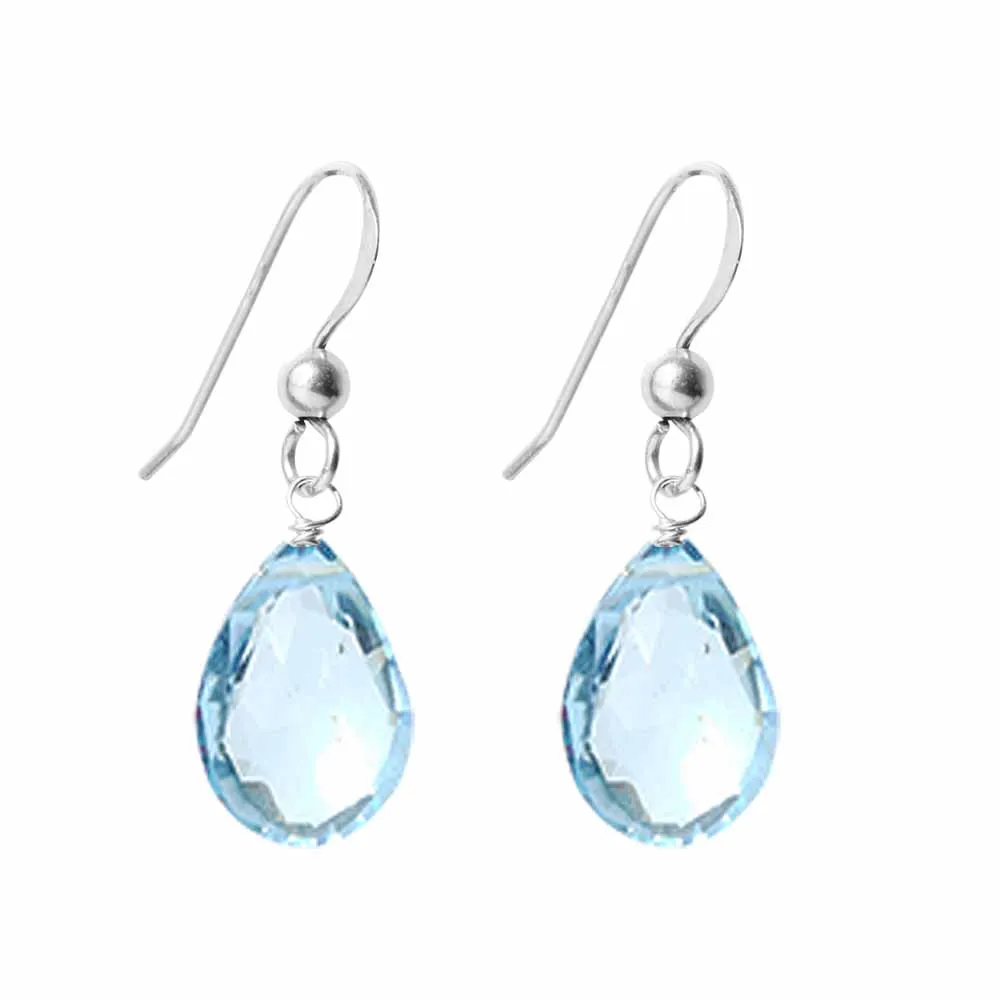 Swiss Blue Topaz Earrings