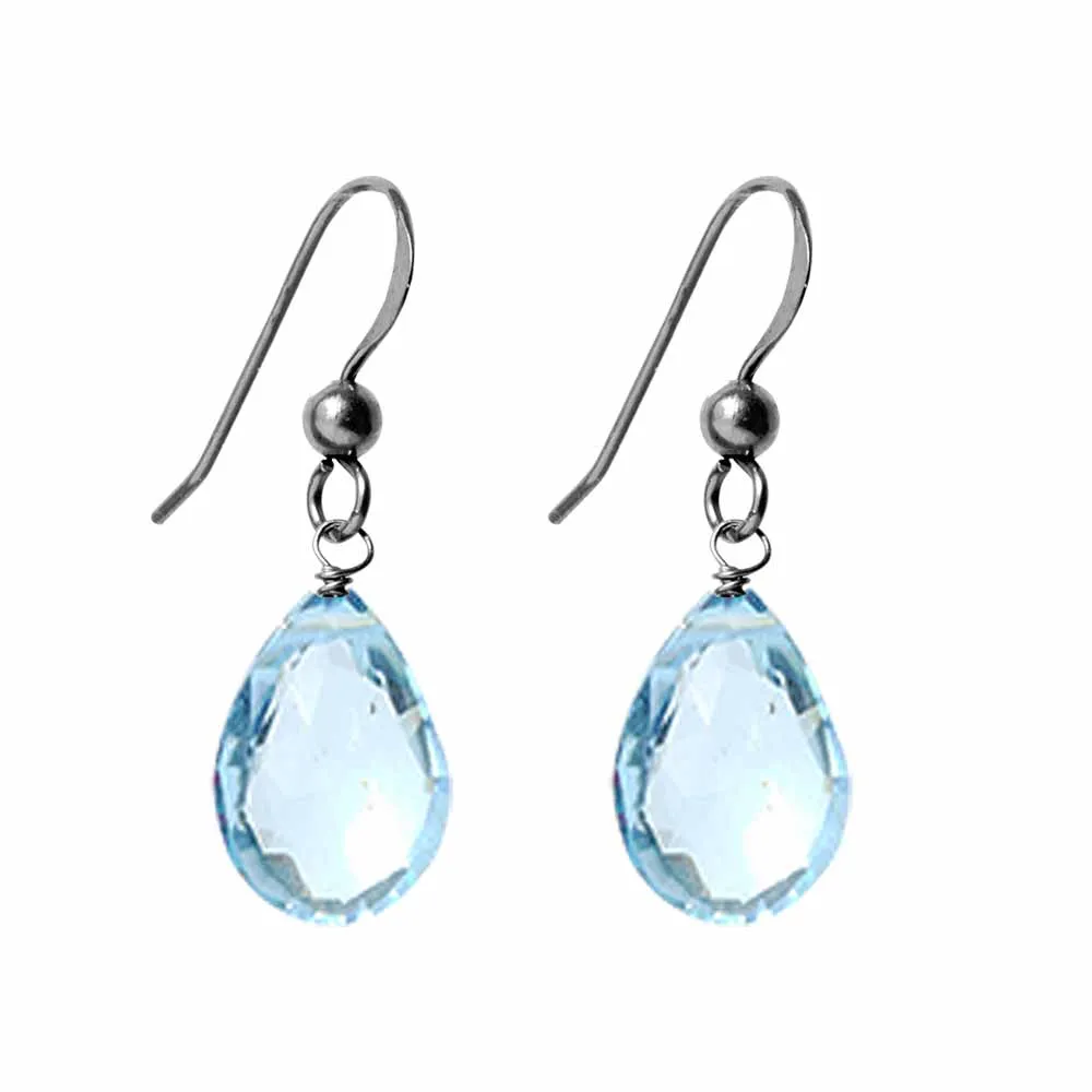 Swiss Blue Topaz Earrings