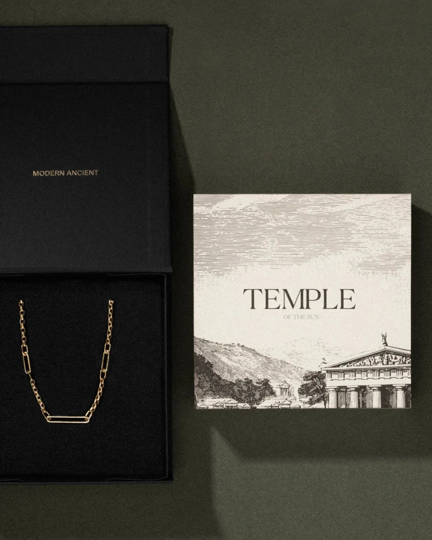 Temple of the Sun Teal Earrings, Gold