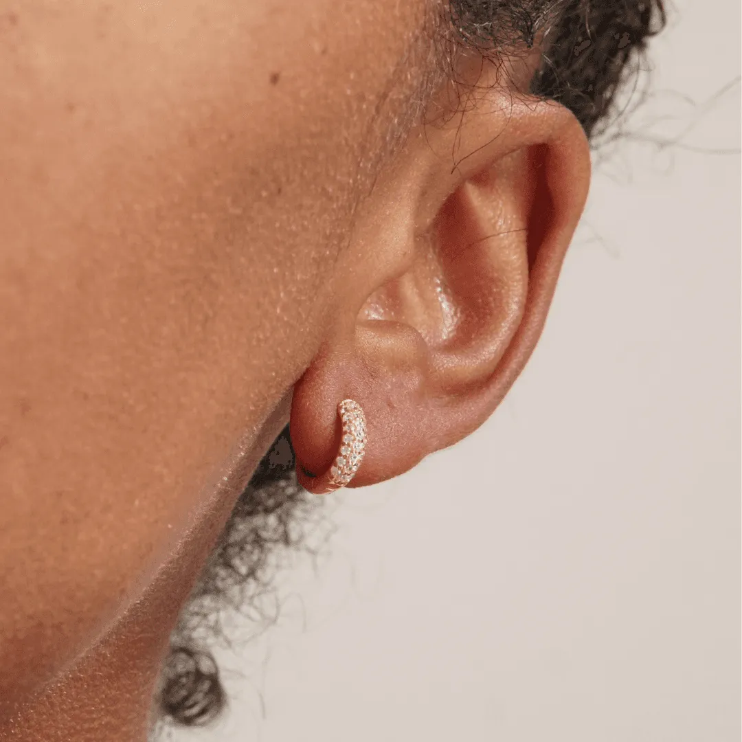 THE AURORA HOOP S - solid gold
