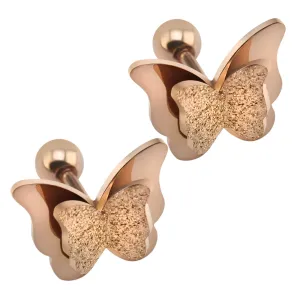 The Glittering Butterfly -- Stud Earrings for Women
