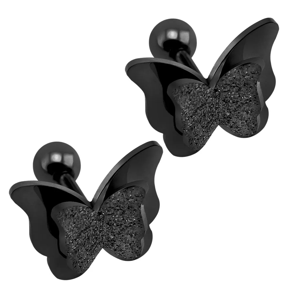 The Glittering Butterfly -- Stud Earrings for Women