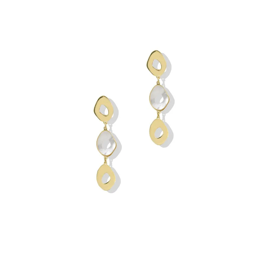 THE MOTHER OF PEARL DROP EARRING