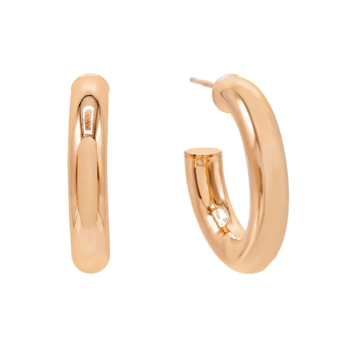 Thick Hollow Hoop Earring