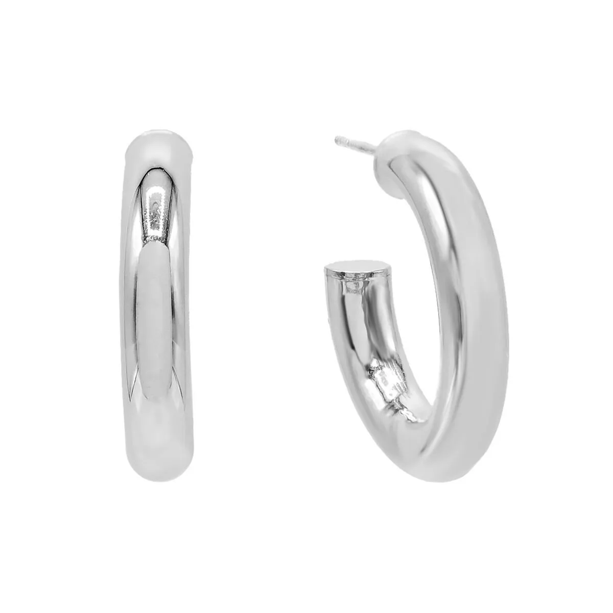 Thick Hollow Hoop Earring