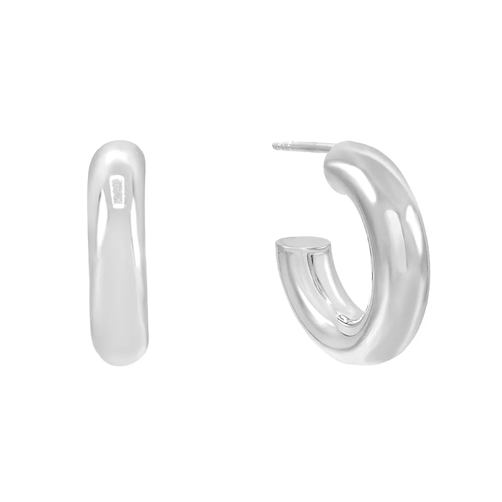 Thick Hollow Hoop Earring