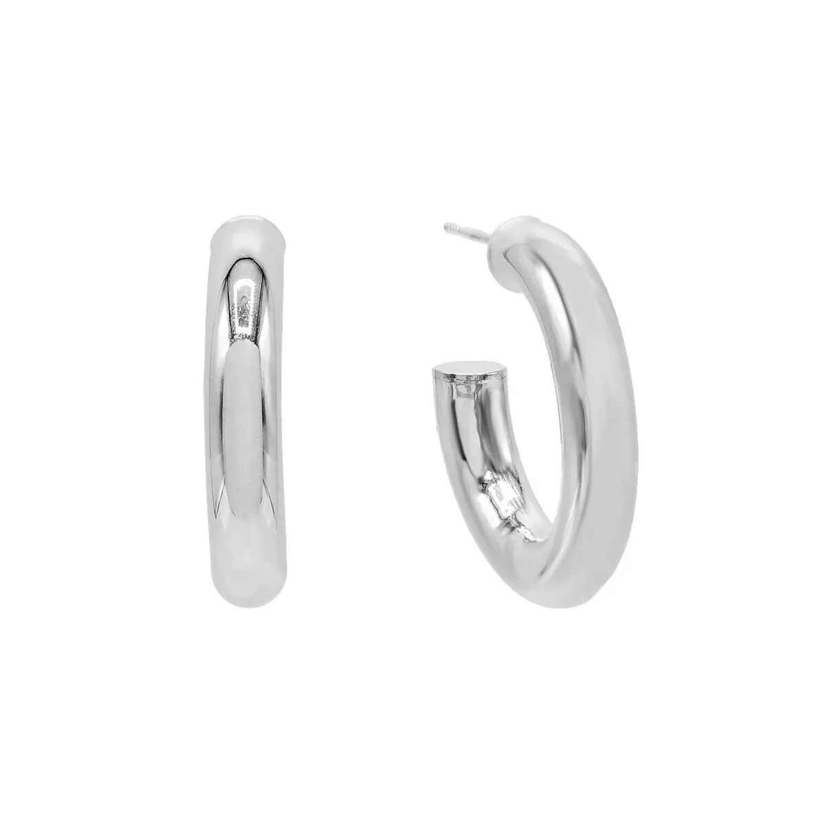 Thick Hollow Hoop Earring