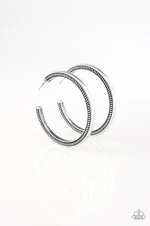 This is My Tribe Silver Paparazzi Earrings