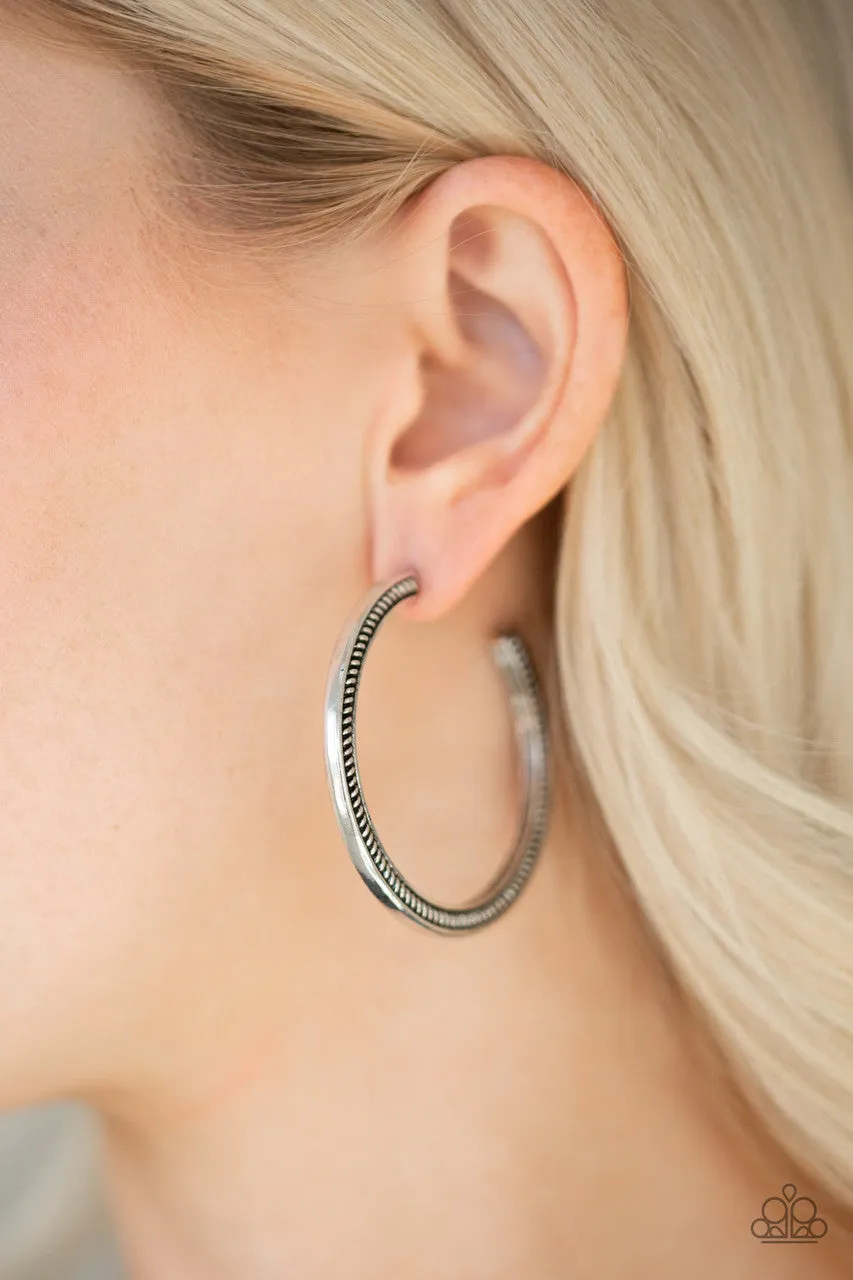 This is My Tribe Silver Paparazzi Earrings