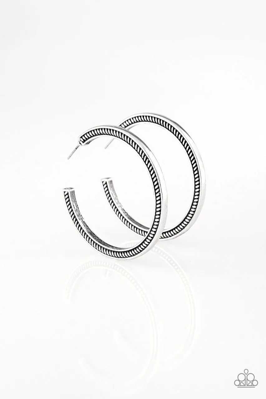 This is My Tribe Silver Paparazzi Earrings