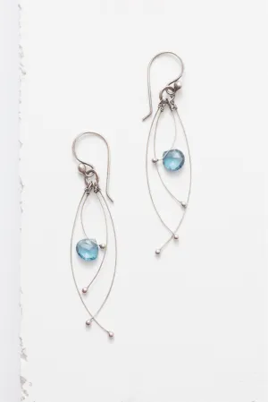 Tickle Earrings with Gemstones