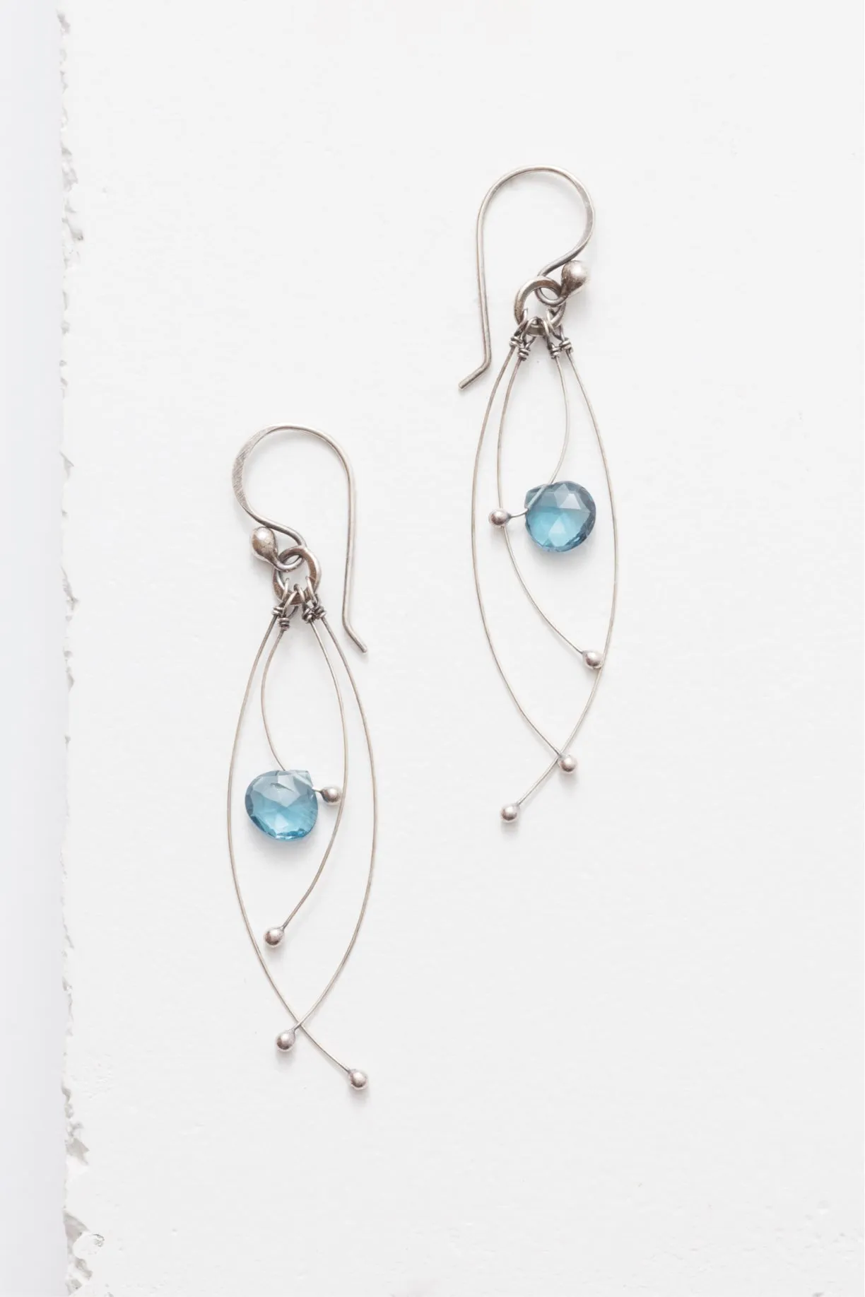 Tickle Earrings with Gemstones