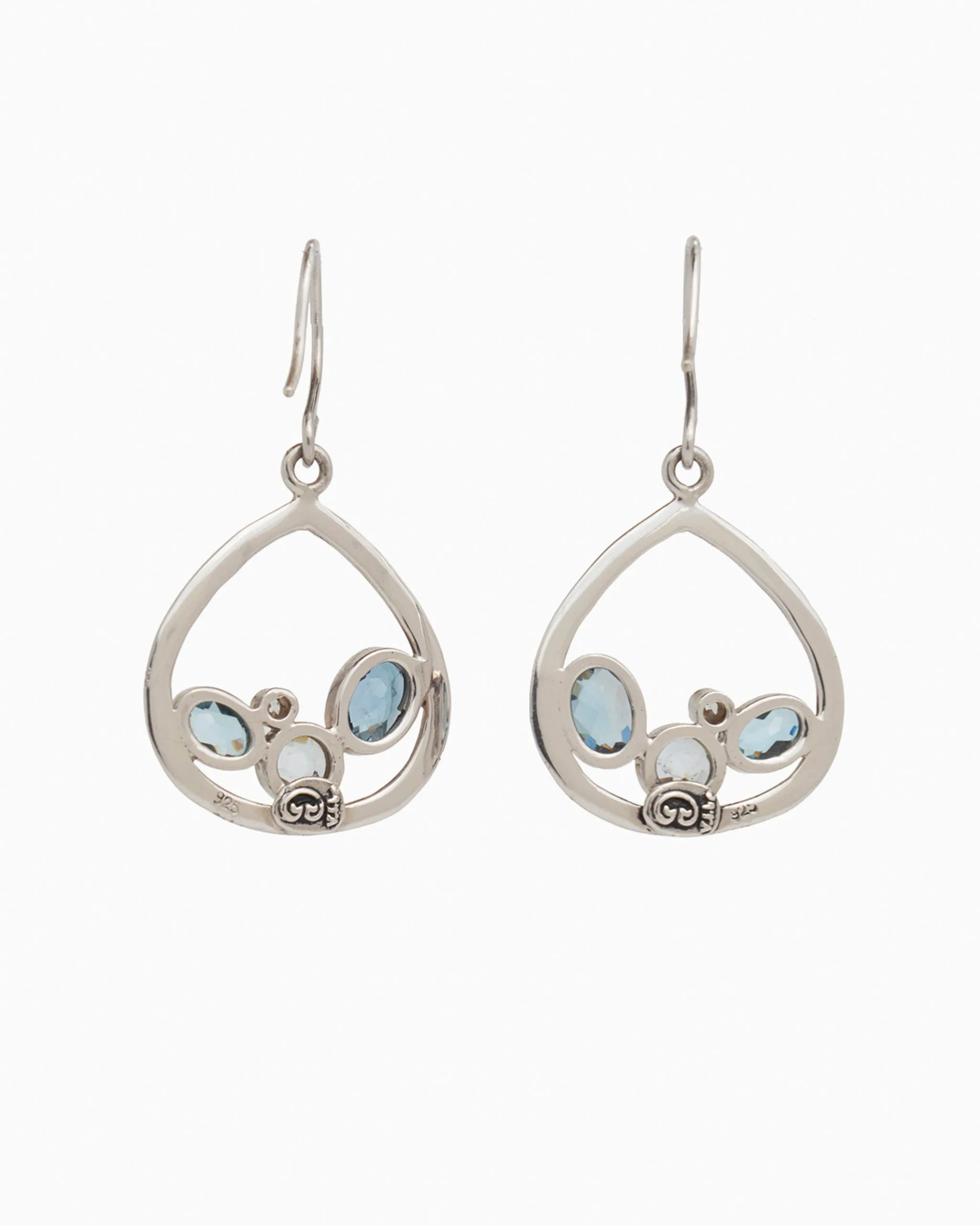 Tides of Treasure Drop Earrings - London Blue Topaz/Hampton Blue Topaz/Blue Topaz/White Zircon
