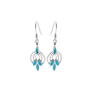 Tilly art nouveau style turquoise earrings
