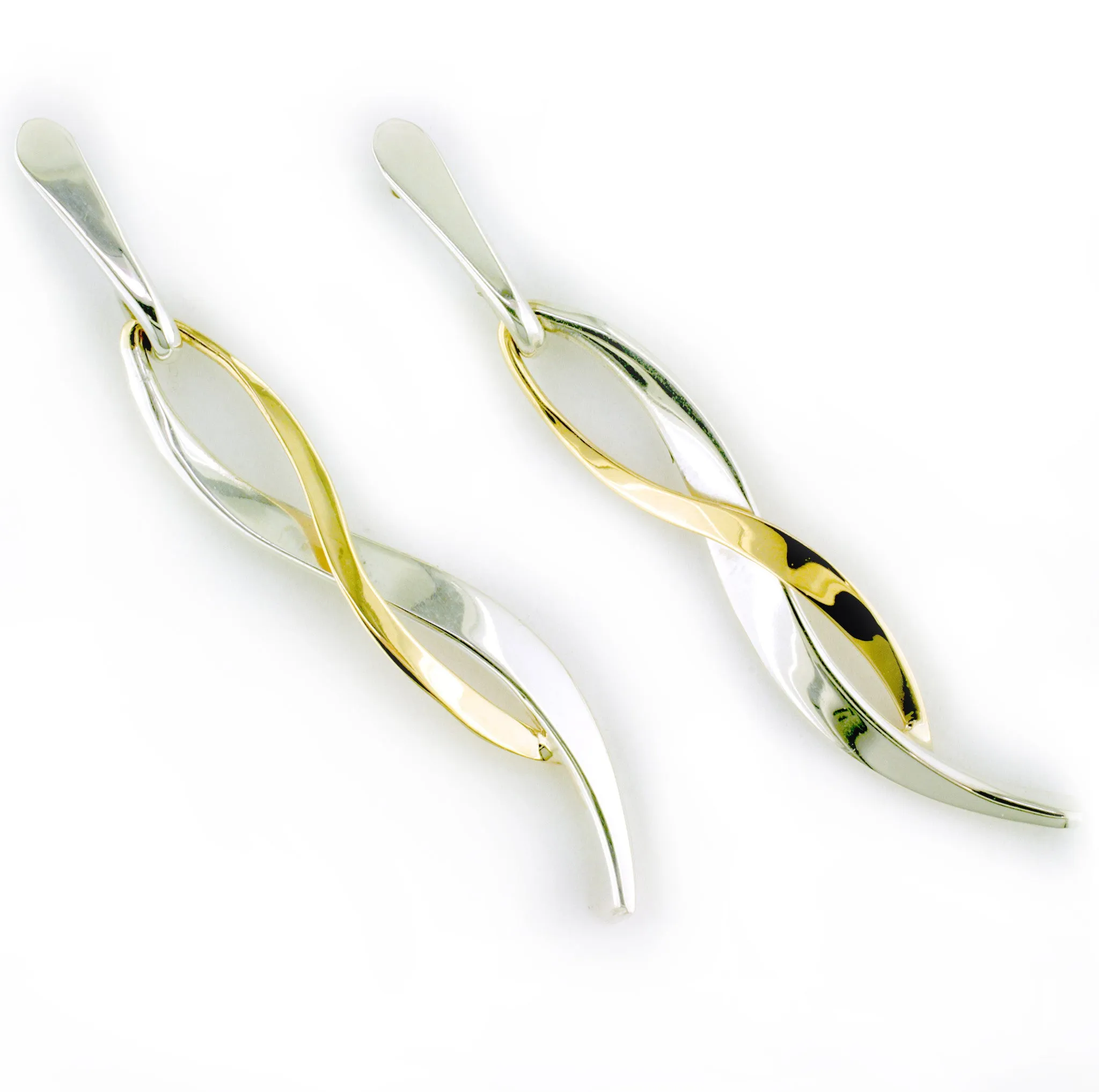 Tom Kruskal Wavy Dangle Earrings