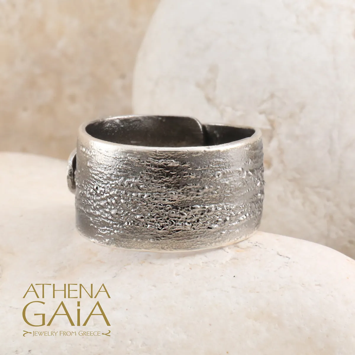 Topaz Pebble Wrap Ring
