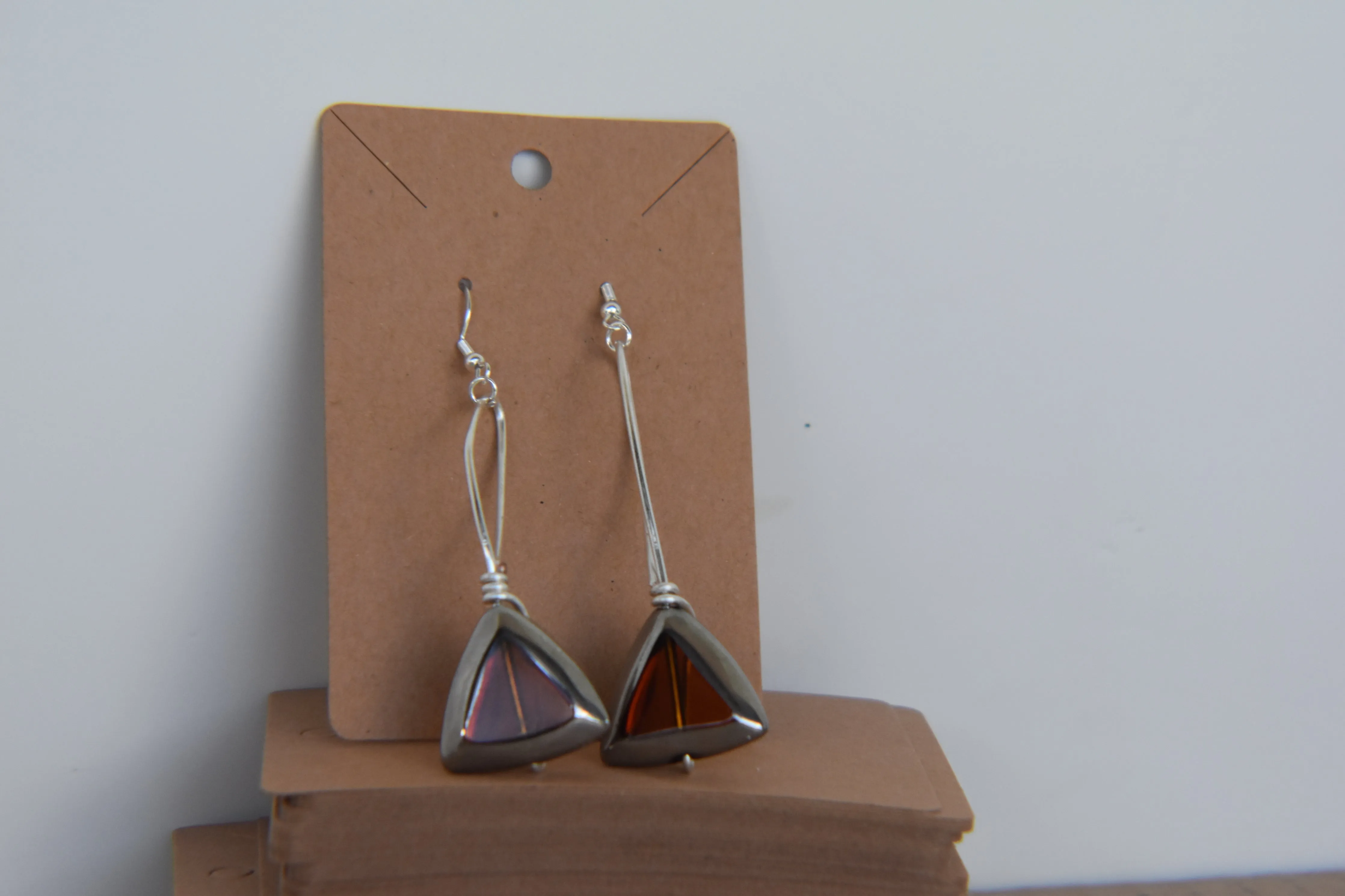 Topaz Triangle Earrings