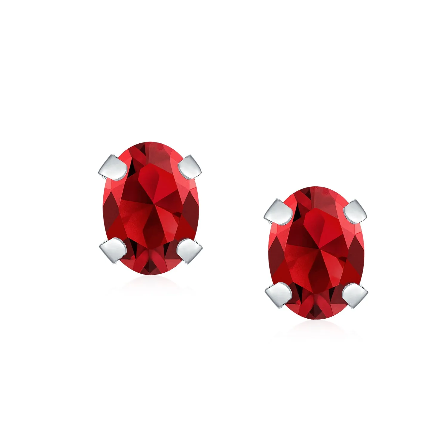 Traditional 3-4 MM CZ Stud Earrings in 14K Gold with Round & Oval Gemstones