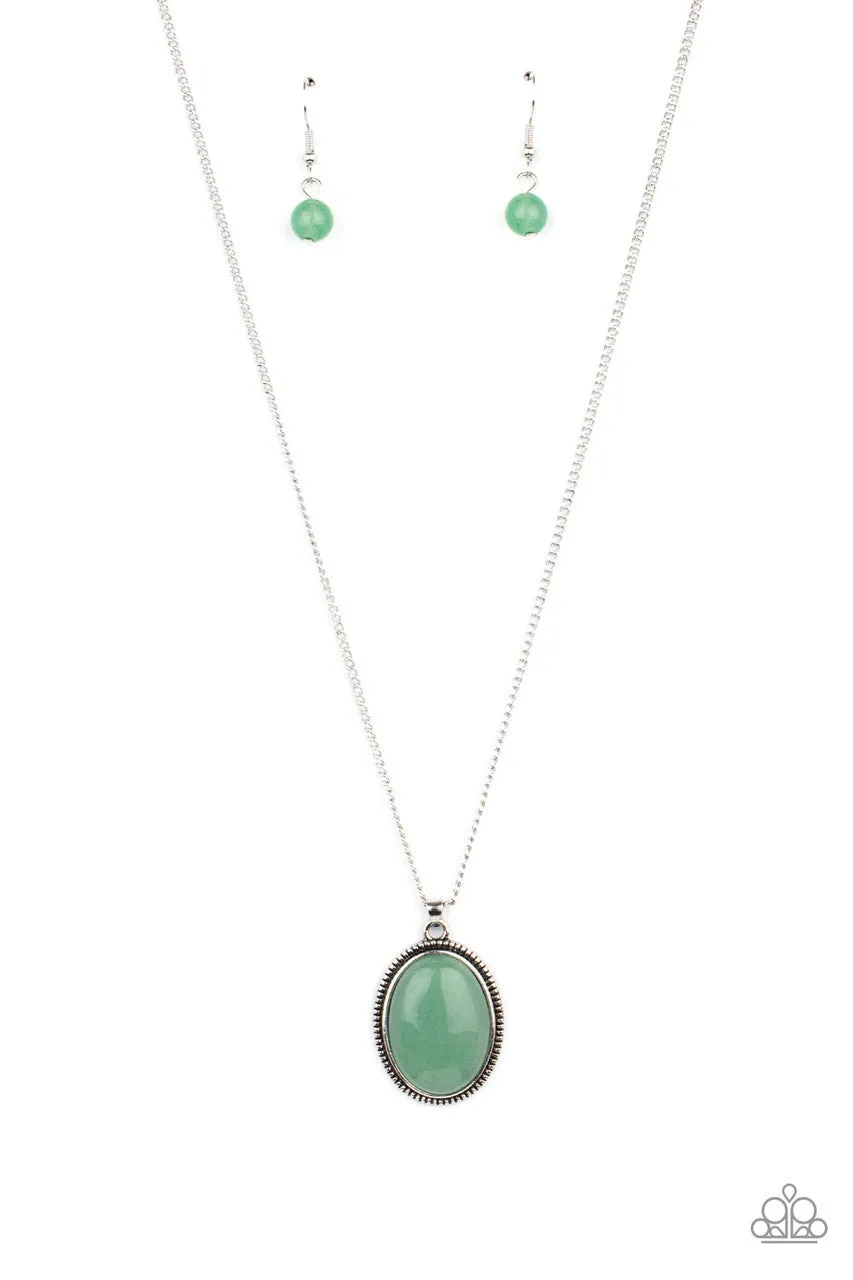 Tranquil Talisman Green Paparazzi Necklace