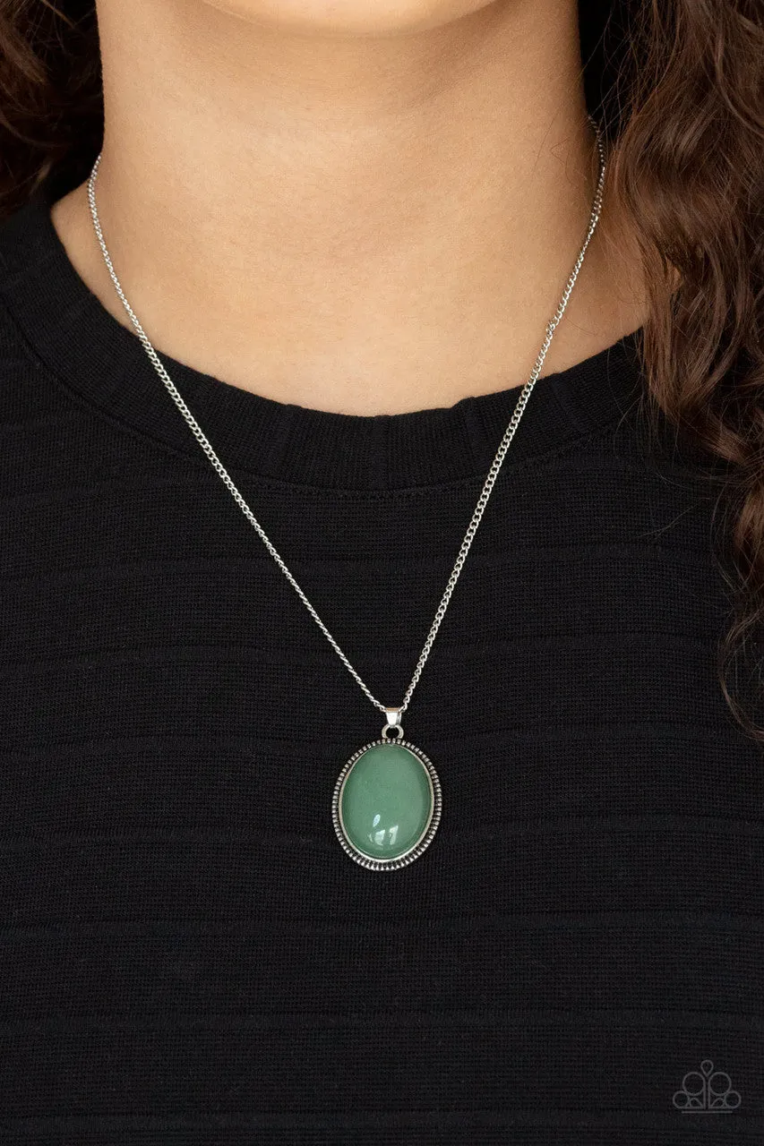 Tranquil Talisman Green Paparazzi Necklace