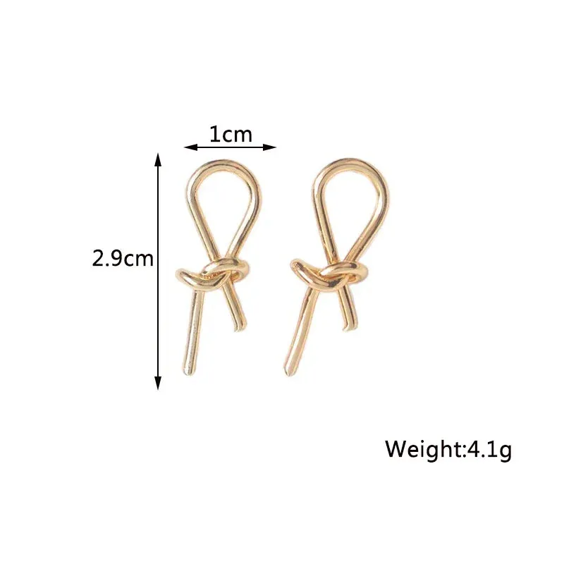 Twist Stud Earrings Gold Color Metal Women Earrings Rotating Spiral Unusual Earrings for Ladies European Jewelry