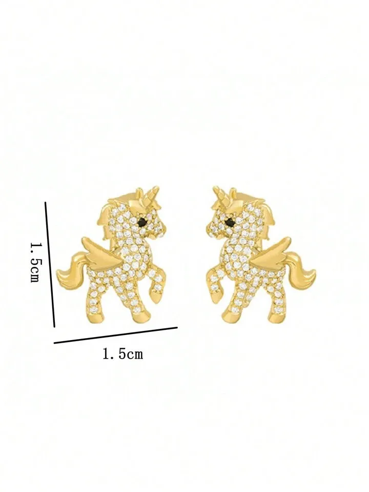 UNICORN STUD EARRINGS