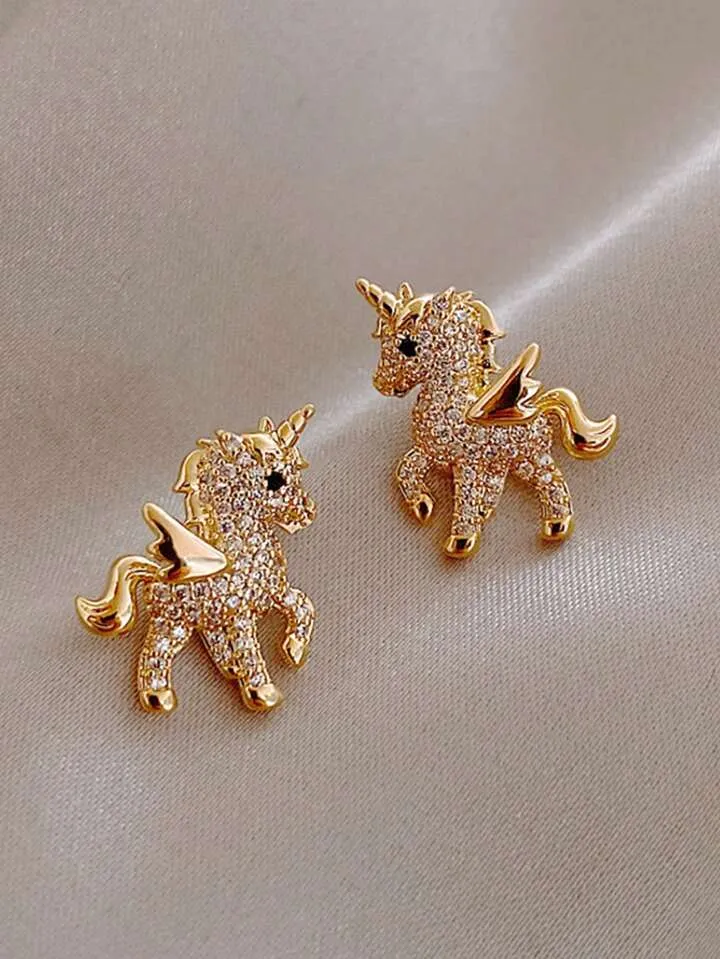 UNICORN STUD EARRINGS