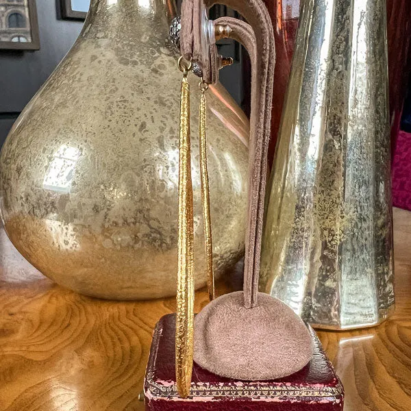 Vintage Diamond & Large Teardrop Earrings
