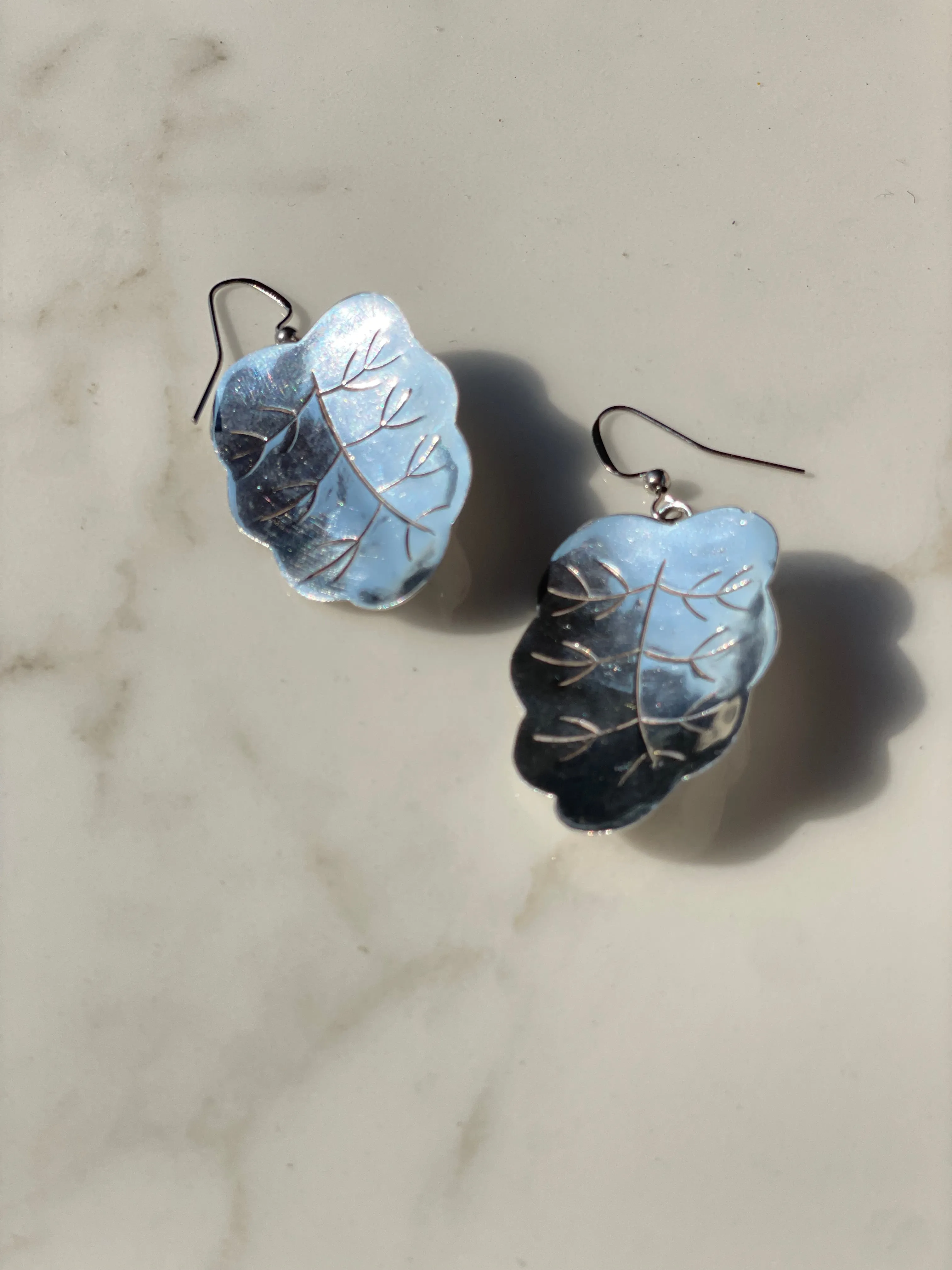 Vintage Silver Spoon Earrings