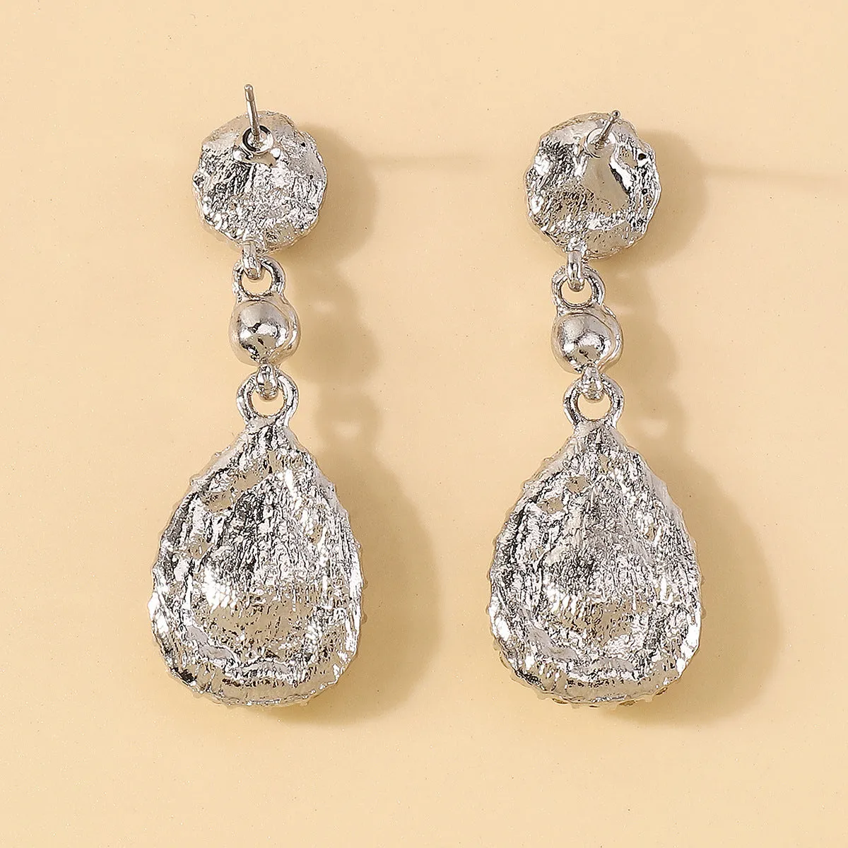 White Crystal & Cubic Zirconia Pear-Cut Drop Earrings