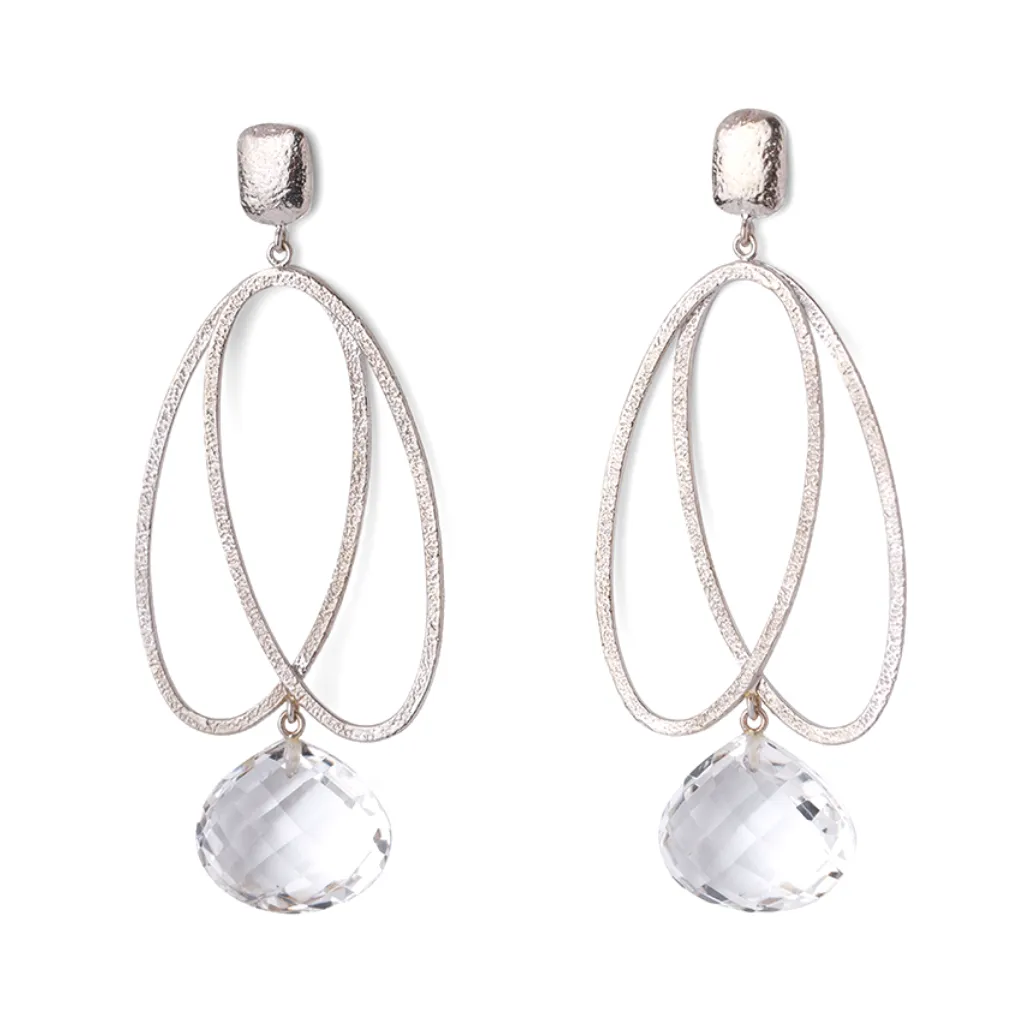 White Gold Joshie Earrings