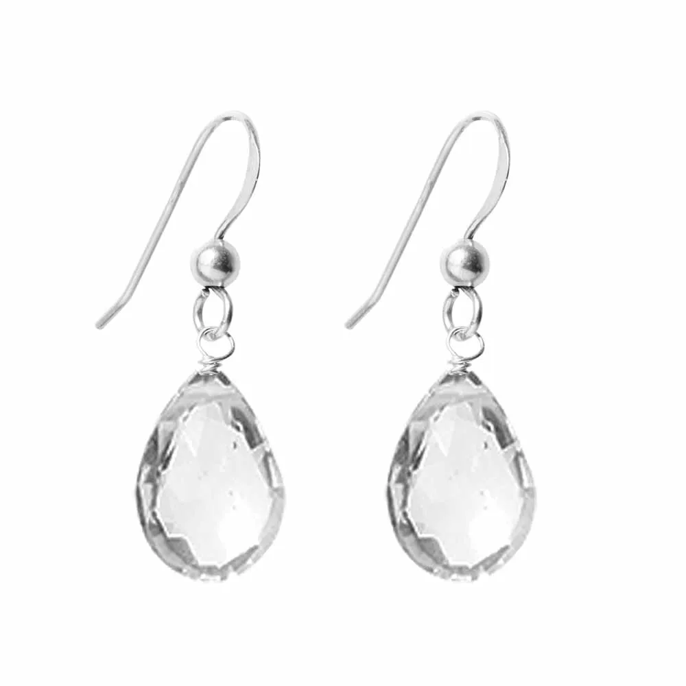 White Topaz Earrings