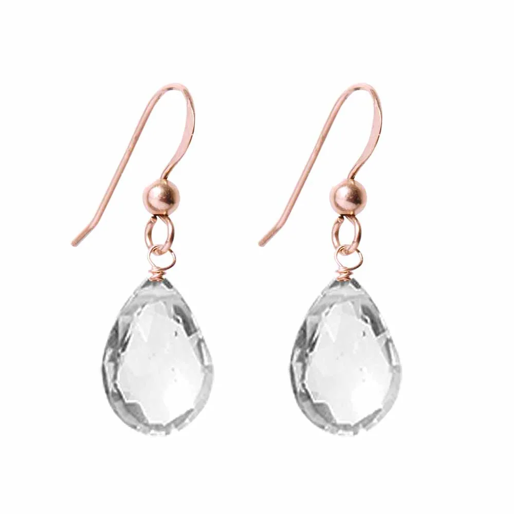 White Topaz Earrings