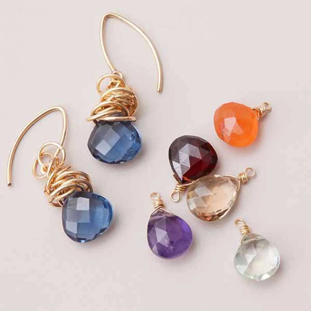 White Topaz Earrings