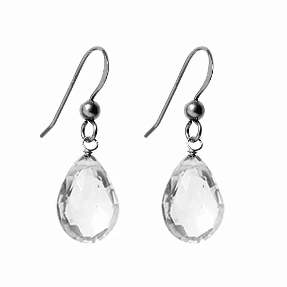 White Topaz Earrings