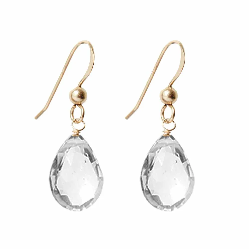 White Topaz Earrings