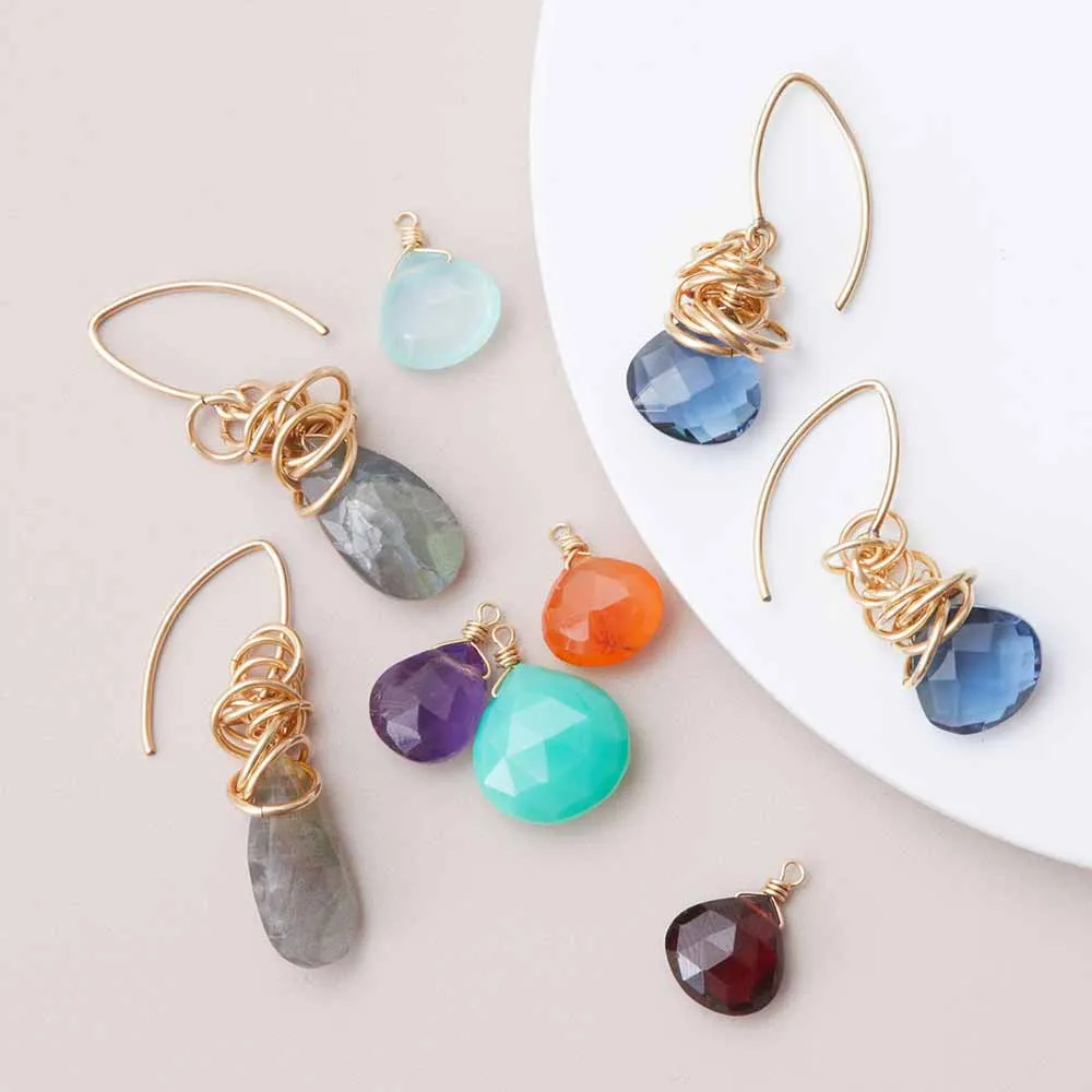 White Topaz Earrings