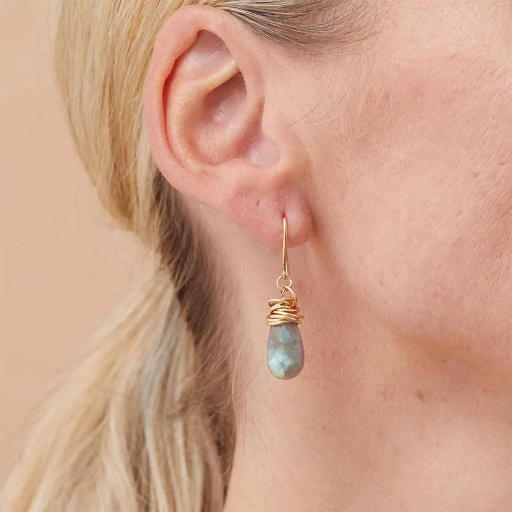 White Topaz Earrings