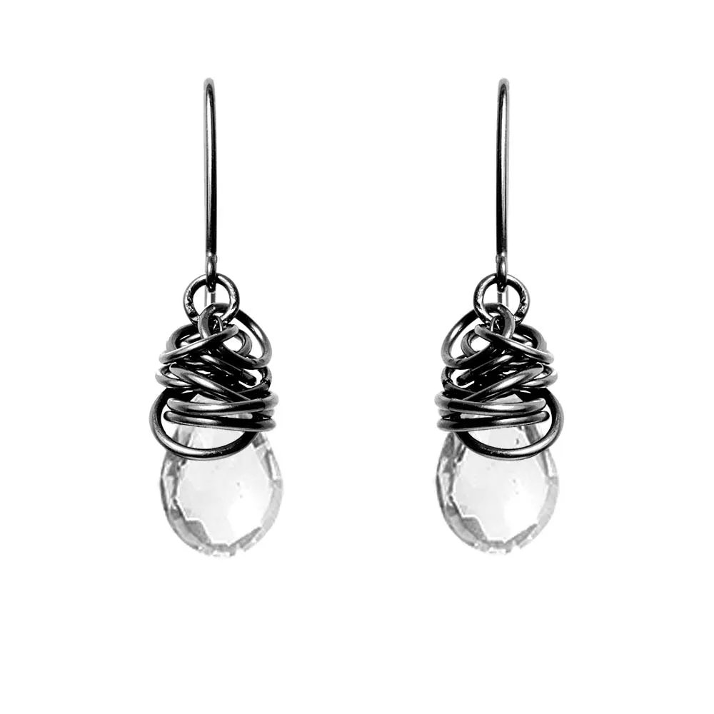White Topaz Earrings