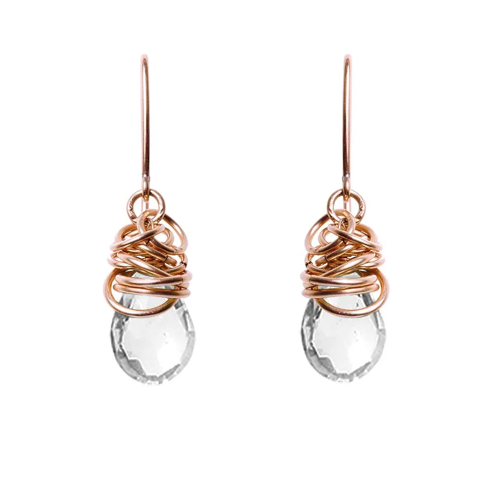 White Topaz Earrings