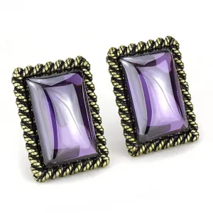 Women's Earrings - LO4178 - Antique Copper Brass Earrings