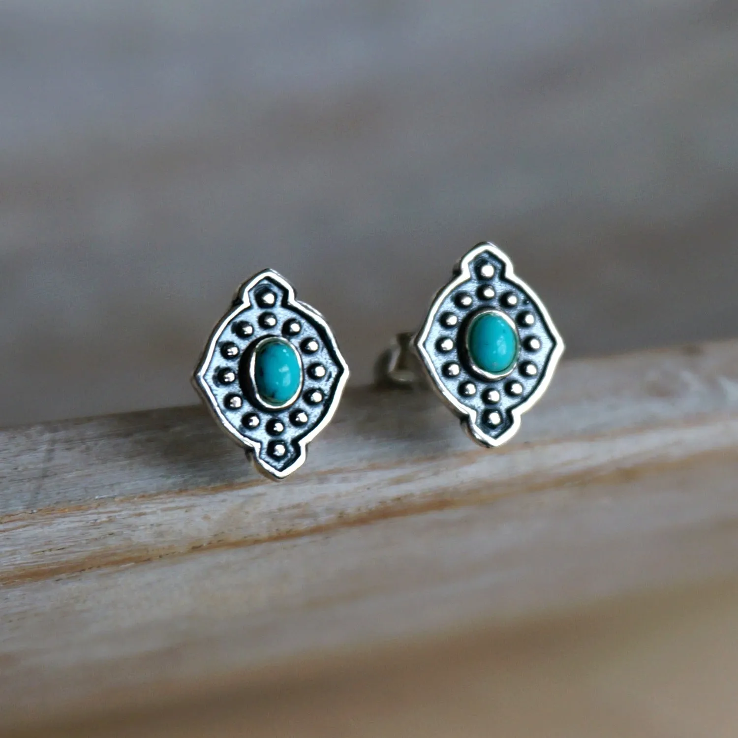 Yana Turquoise Stud Earrings